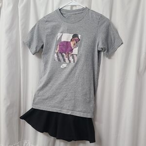 Nike Kids Gray T-Shirt with Dog Graphic